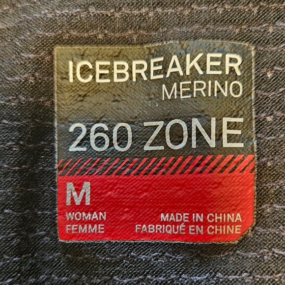 Icebreaker Merino Womens (M) Base Layer Bodyfit 260 Zone 1/2 Zip Thermal Top LS - Picture 3 of 13